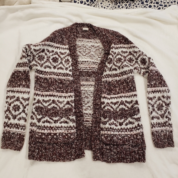 Garage Long Sleeve Knit Cardigan Sweater - Picture 1 of 3